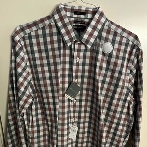 Neiman Marcus 100% long sleeve check shirt